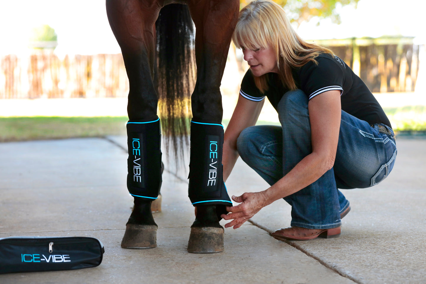 Horseware Ice-Vibe Cool Therapy Massage Boots